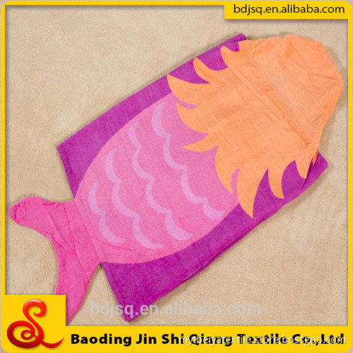 wholesale cheap 100% cotton custom printed sea-maid baby hold blanket baby bath towel